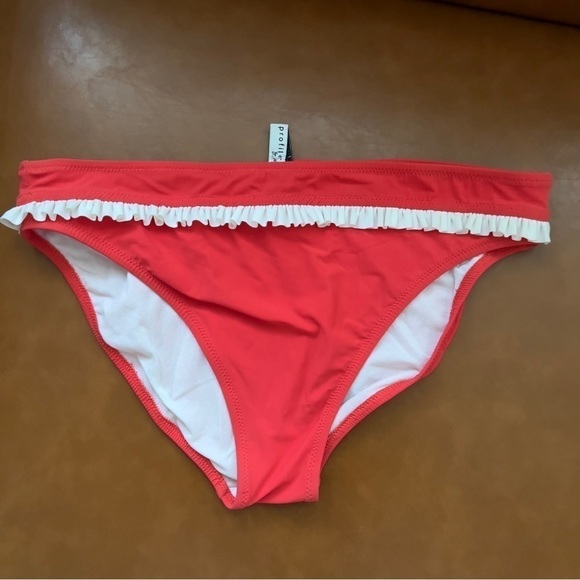 Profile by Gottex Women’s Red White Ruffled Bikini Bottom Size 10 NWT - Picture 7 of 7